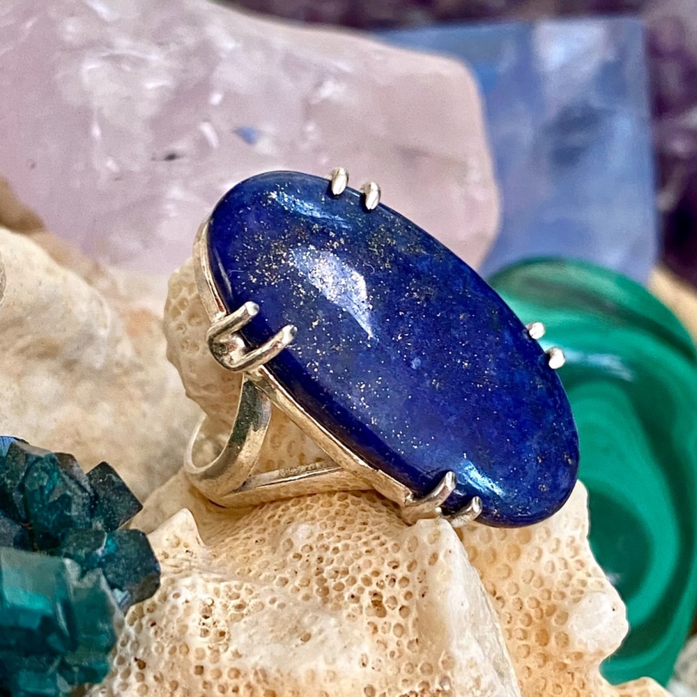 NWOT Artisan Lapis Lazuli Crystal Ring - Picture 8 of 16